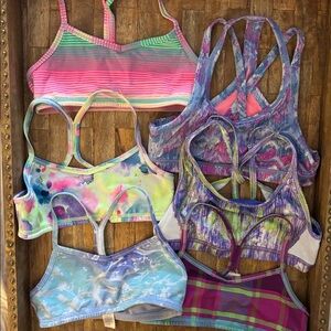 Ivivva Multicolor Sports Bra Collection size 8-10